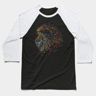 abstract lion head colorful Baseball T-Shirt